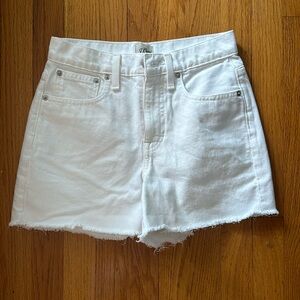 J. Crew white Jean shorts NWOT